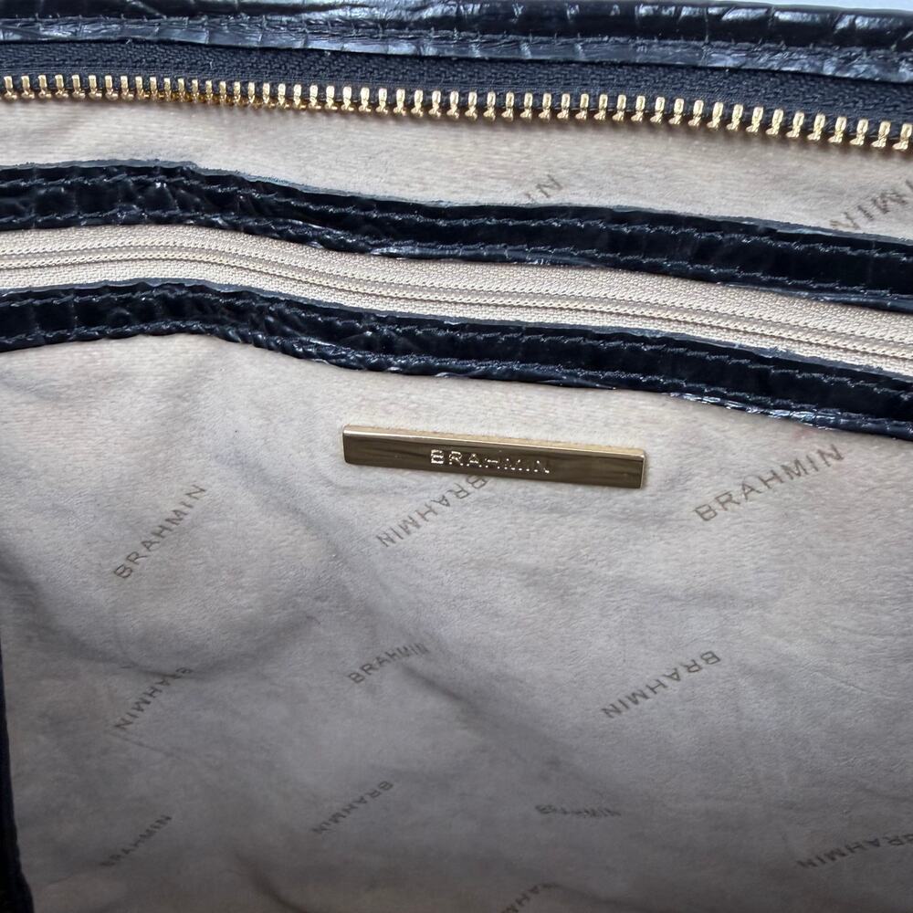 Brahmin Medium Asher Melbourne Tote Bag Shoulder Bag Black - Picture 13 of 15